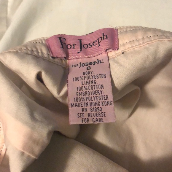 FOR JOSEPH FLORAL SKIRT BLACK/LIGHT PINK 8 - Picture 2 of 3